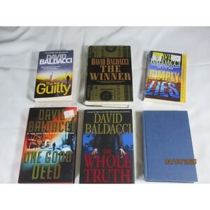 David Baldacci Books Lot of 6 The Guilty the Winner Simply Lies Total Control